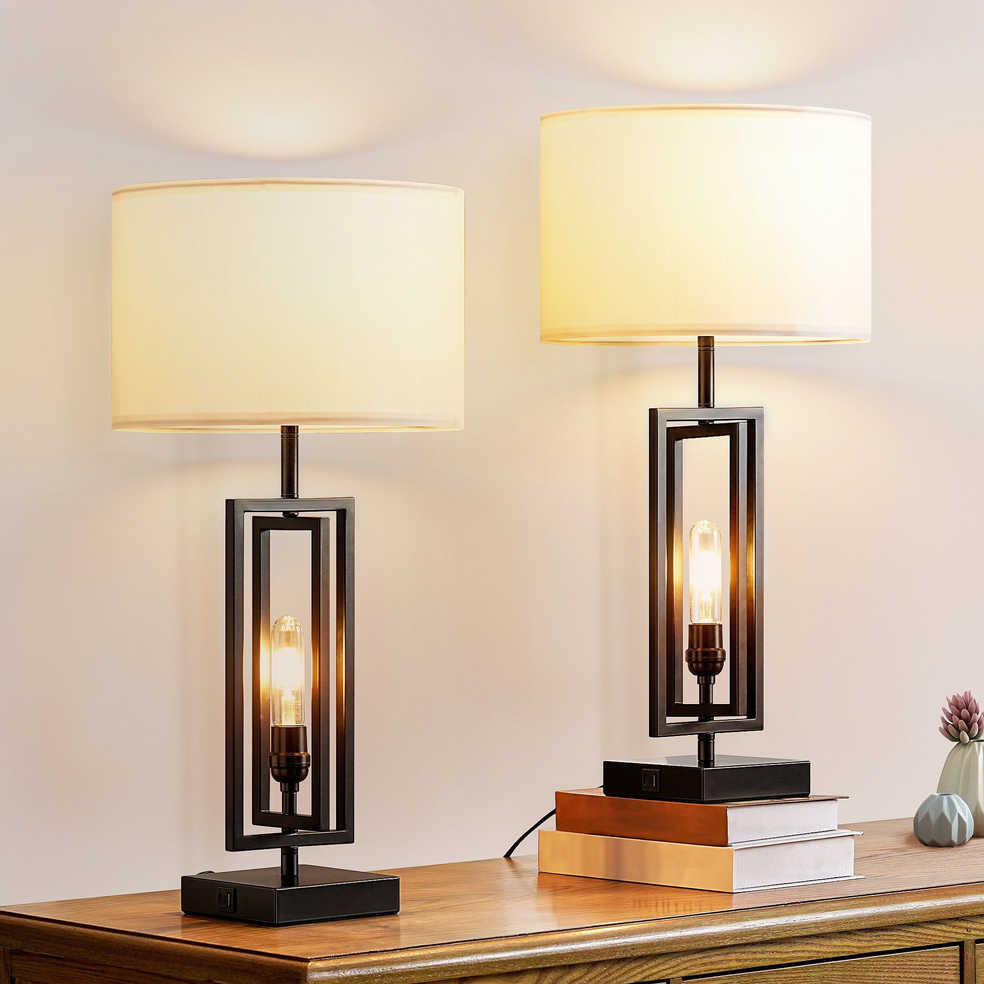 Dimmable table lamp with usb port new arrivals